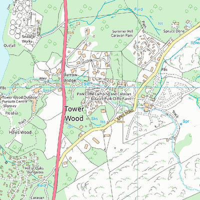 UK Topographic Maps Bowness and Lyth Ward 1 (1:10,000) digital map