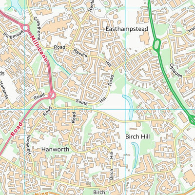 UK Topographic Maps Bracknell Forest (B) (SU86) digital map