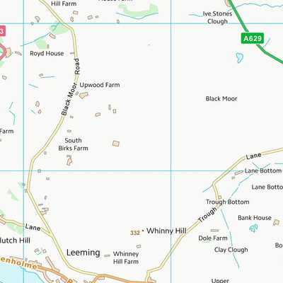 UK Topographic Maps Bradford District (B) (SE03) digital map