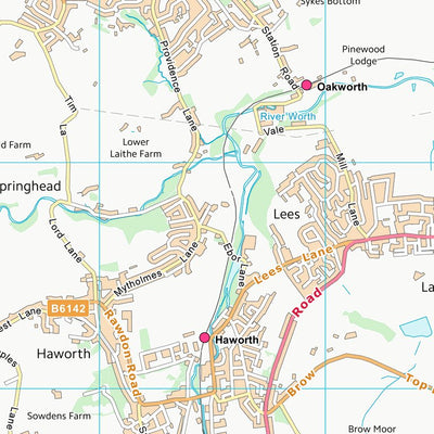 UK Topographic Maps Bradford District (B) (SE03) digital map