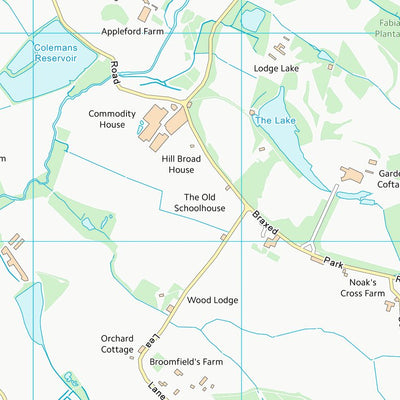 UK Topographic Maps Braintree District (TL81) digital map