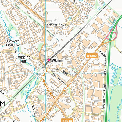 UK Topographic Maps Braintree District (TL81) digital map