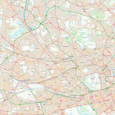 UK Topographic Maps Brent London Boro (TQ28) digital map