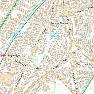 UK Topographic Maps Bromsgrove District (SP07) digital map