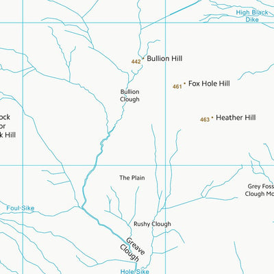 UK Topographic Maps Calderdale District (B) (SD93) digital map