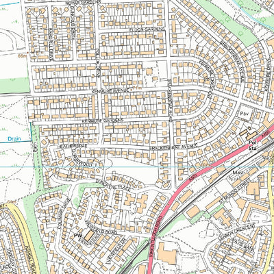 UK Topographic Maps Canal Ward 1 (1:10,000) digital map