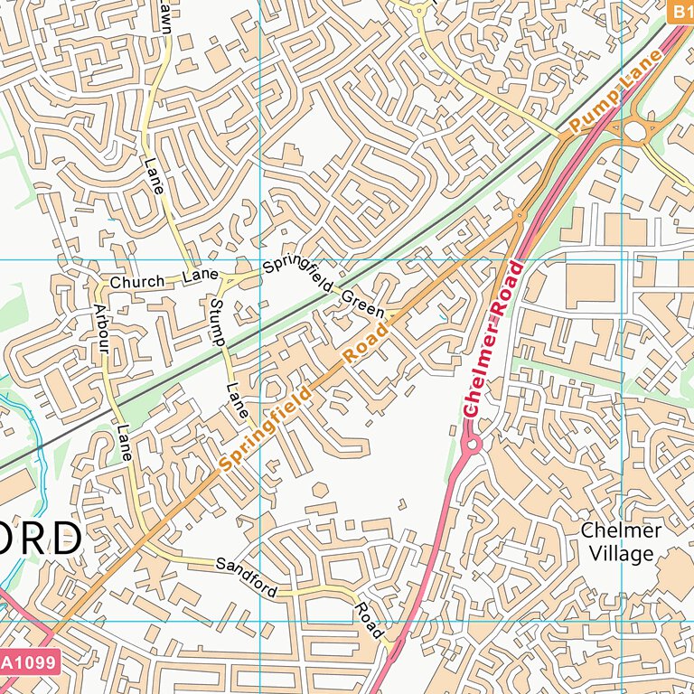 Chelmsford District (B) (TL70) Map by UK Topographic Maps | Avenza Maps