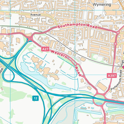 UK Topographic Maps City of Portsmouth (B) (SU60) digital map