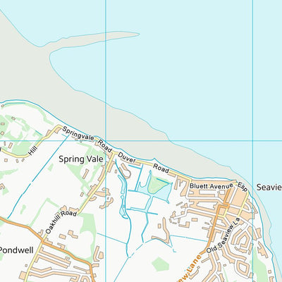 UK Topographic Maps City of Portsmouth (B) (SZ69) digital map