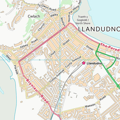 UK Topographic Maps Conwy - Conwy (SH78) digital map
