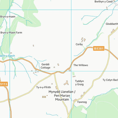 UK Topographic Maps Conwy - Conwy (SH87) digital map