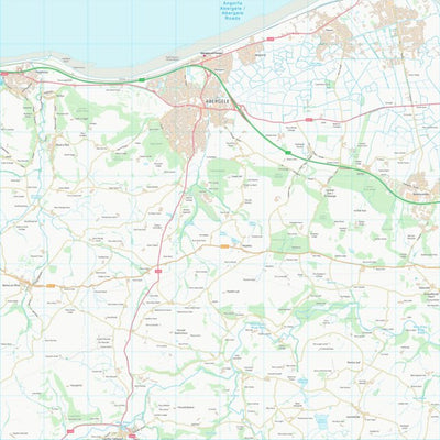 UK Topographic Maps Conwy - Conwy (SH97) digital map