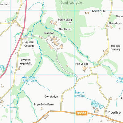 UK Topographic Maps Conwy - Conwy (SH97) digital map