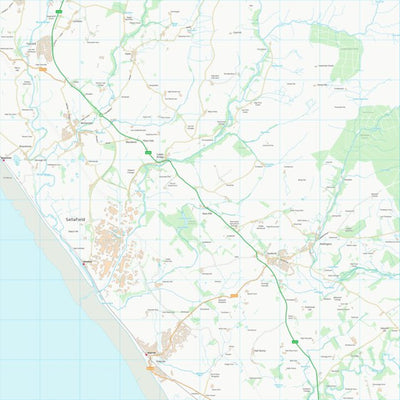 UK Topographic Maps Copeland District (B) (NY00) digital map