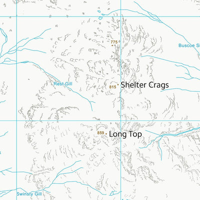 UK Topographic Maps Copeland District (B) (NY20) digital map