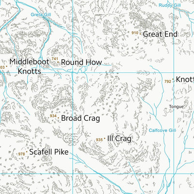 UK Topographic Maps Copeland District (B) (NY20) digital map