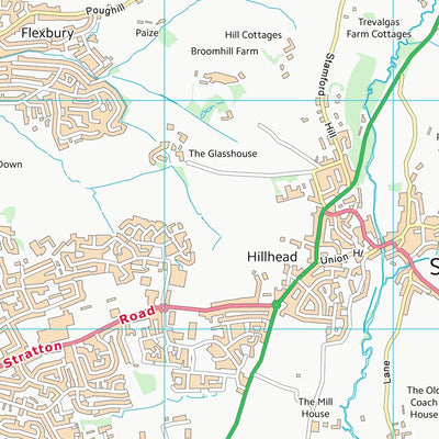 UK Topographic Maps Cornwall (SS20) digital map