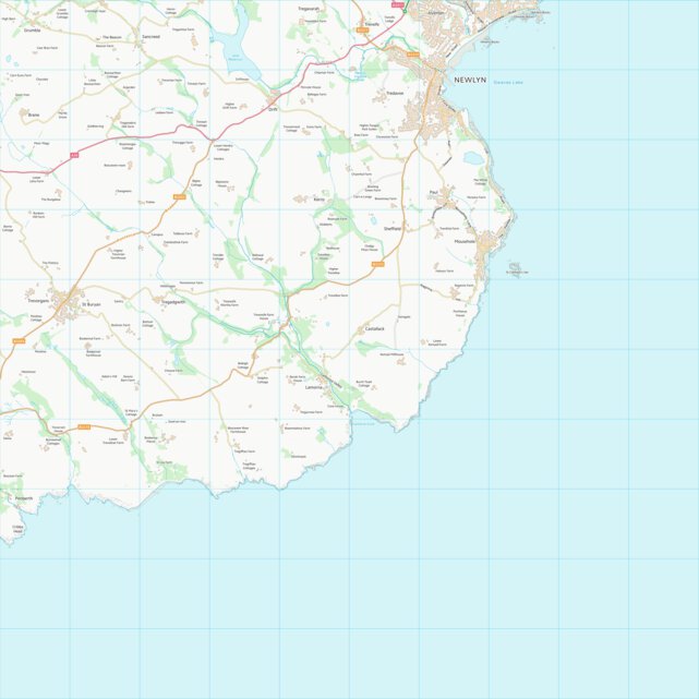 Cornwall Map Rcht Cornwall (SW42) Map by UK Topographic Maps | Avenza Maps