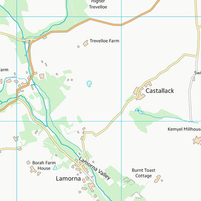 UK Topographic Maps Cornwall (SW42) digital map