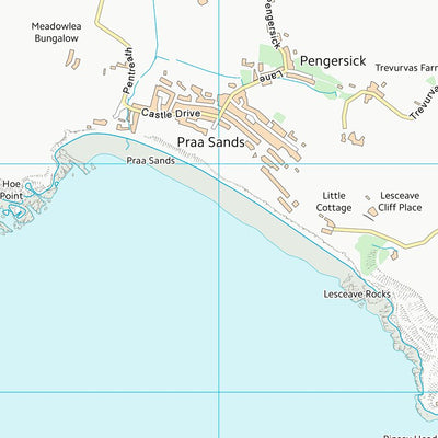 UK Topographic Maps Cornwall (SW52) digital map