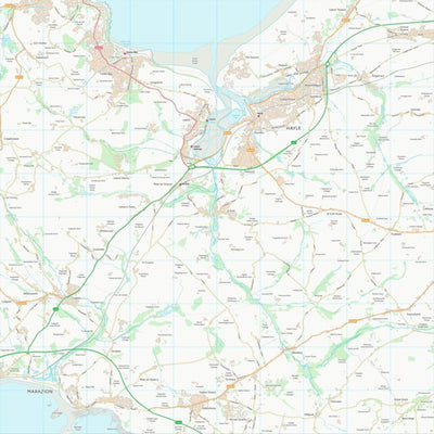 UK Topographic Maps Cornwall (SW53) digital map