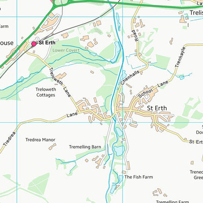 UK Topographic Maps Cornwall (SW53) digital map
