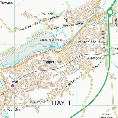 UK Topographic Maps Cornwall (SW53) digital map