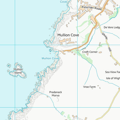 UK Topographic Maps Cornwall (SW61) digital map
