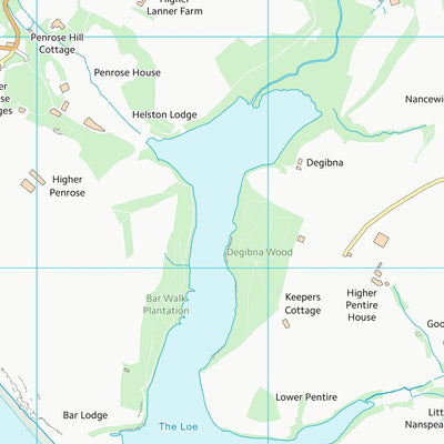 UK Topographic Maps Cornwall (SW62) digital map