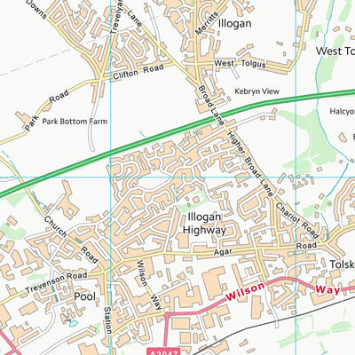 UK Topographic Maps Cornwall (SW64) digital map
