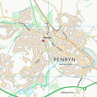 UK Topographic Maps Cornwall (SW73) digital map