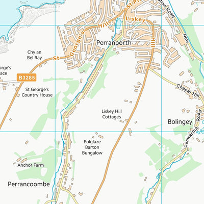 UK Topographic Maps Cornwall (SW75) digital map
