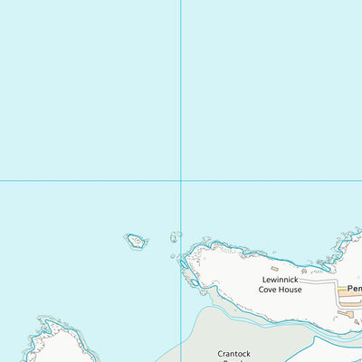 UK Topographic Maps Cornwall (SW76) digital map