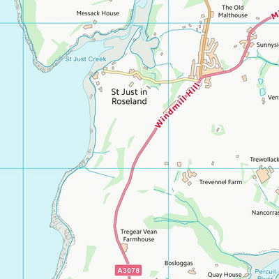 UK Topographic Maps Cornwall (SW83) digital map