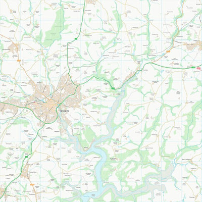 UK Topographic Maps Cornwall (SW84) digital map