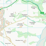 UK Topographic Maps Cornwall (SW84) digital map