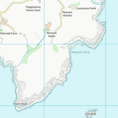 UK Topographic Maps Cornwall (SW93) digital map