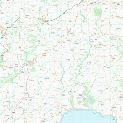 UK Topographic Maps Cornwall (SW94) digital map