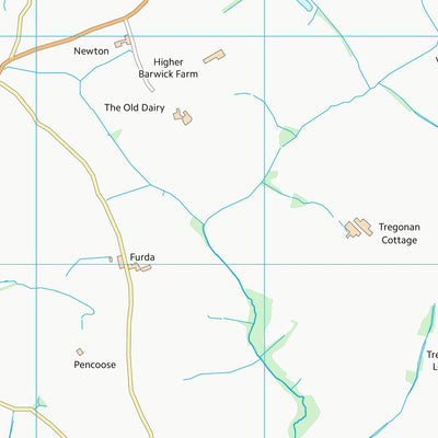 UK Topographic Maps Cornwall (SW94) digital map