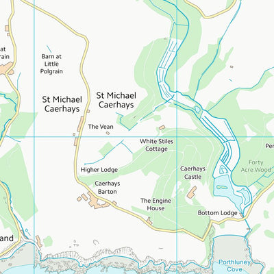 UK Topographic Maps Cornwall (SW94) digital map