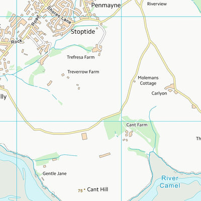 UK Topographic Maps Cornwall (SW97) digital map