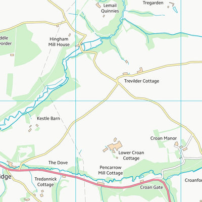 UK Topographic Maps Cornwall (SX07) digital map