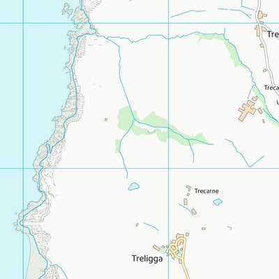 UK Topographic Maps Cornwall (SX08) digital map