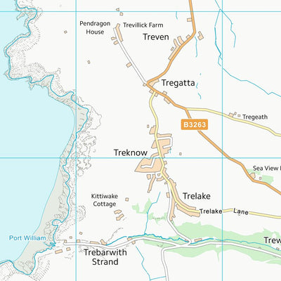 UK Topographic Maps Cornwall (SX08) digital map