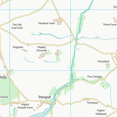 UK Topographic Maps Cornwall (SX15) digital map