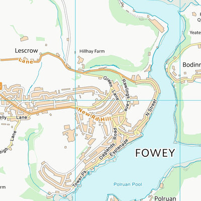 UK Topographic Maps Cornwall (SX15) digital map