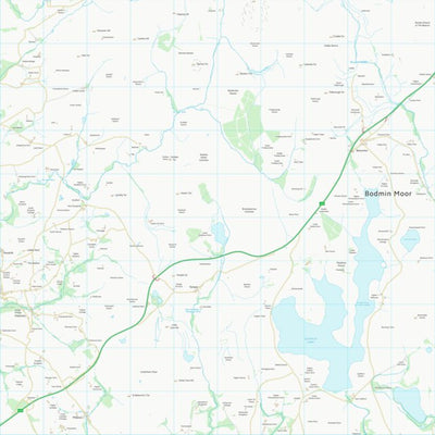 UK Topographic Maps Cornwall (SX17) digital map