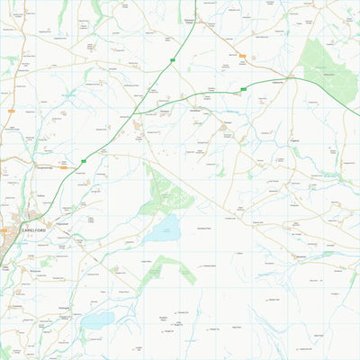UK Topographic Maps Cornwall (SX18) digital map