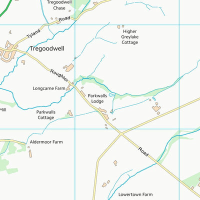 UK Topographic Maps Cornwall (SX18) digital map