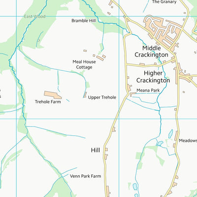 UK Topographic Maps Cornwall (SX19) digital map